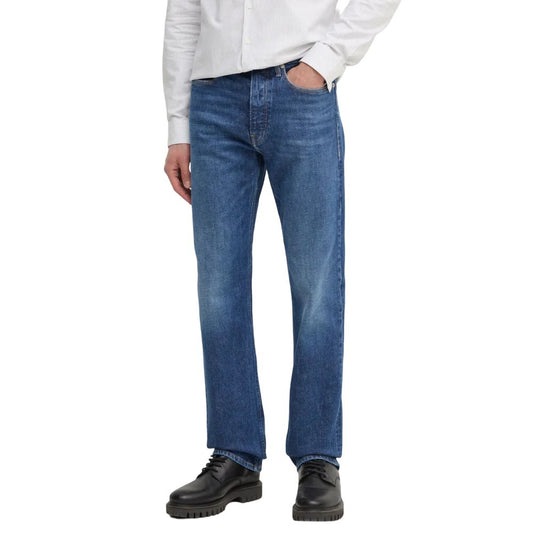 Calvin Klein Jeans – Blaue Jeans aus Baumwolle mit entspannter Passform