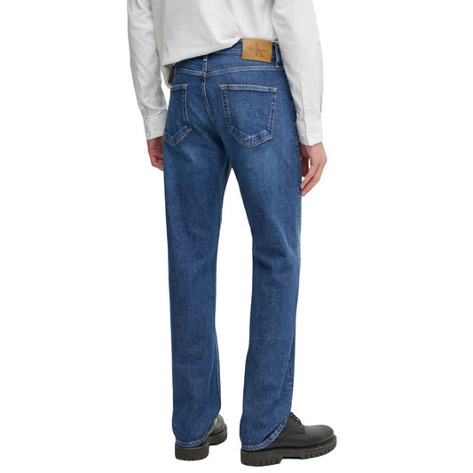 Calvin Klein Jeans – Blaue Jeans aus Baumwolle mit entspannter Passform