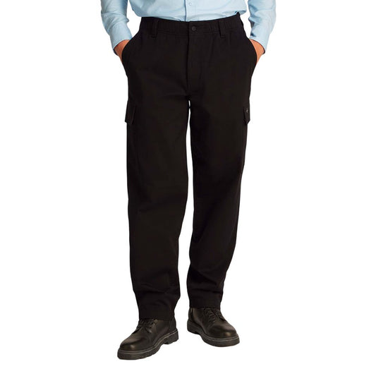 Calvin Klein Jeans – Schwarze Baumwollhose