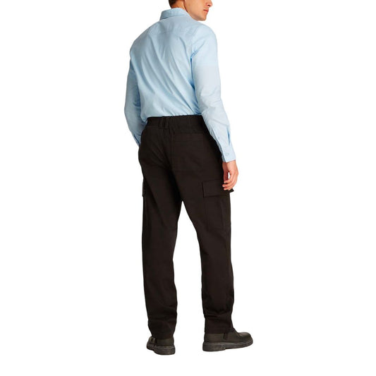 Calvin Klein Jeans – Schwarze Baumwollhose