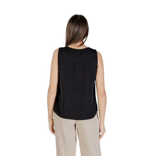 Only – Schwarzes Tanktop aus recyceltem Polyester