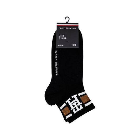 Tommy Hilfiger – Schwarze Socken aus Bio-Baumwolle