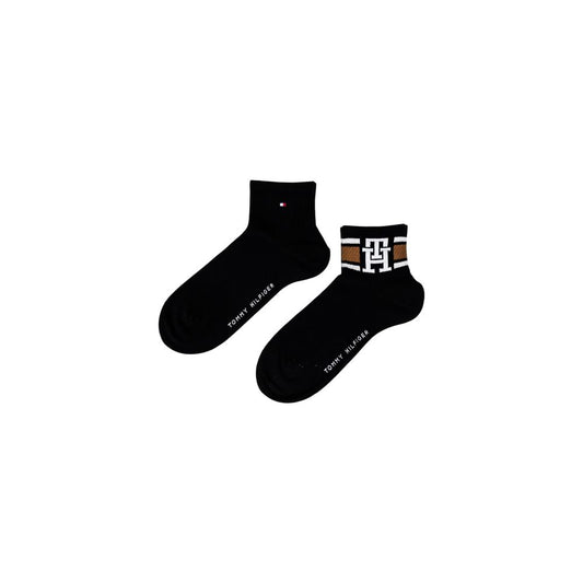 Tommy Hilfiger – Schwarze Socken aus Bio-Baumwolle