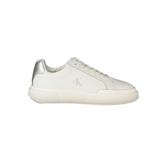 Calvin Klein Damen Sneaker aus weißem Leder