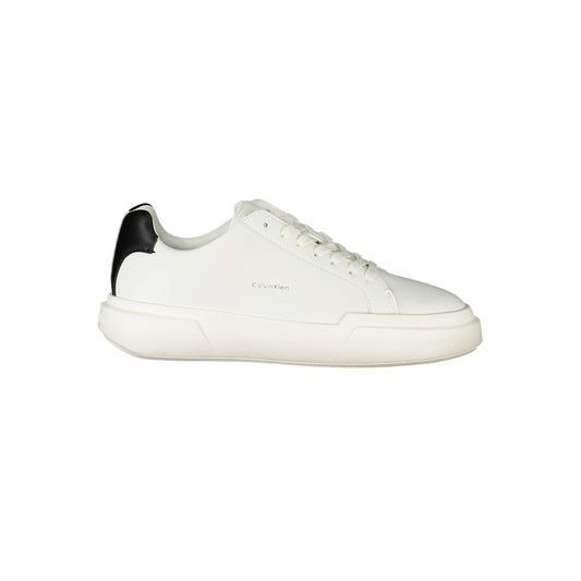 Calvin Klein Damen Sneaker aus weißem Leder