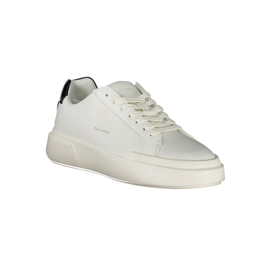 Calvin Klein Damen Sneaker aus weißem Leder