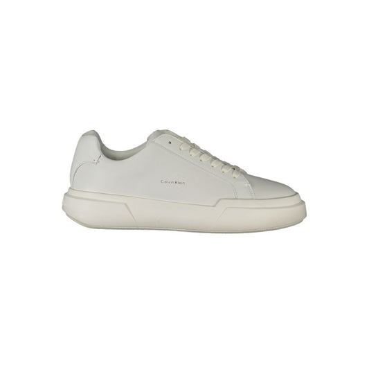 Calvin Klein Damen Sneaker aus weißem Leder