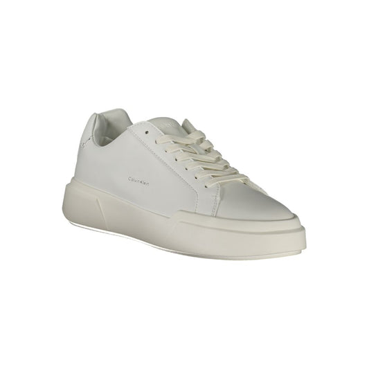Calvin Klein Damen Sneaker aus weißem Leder