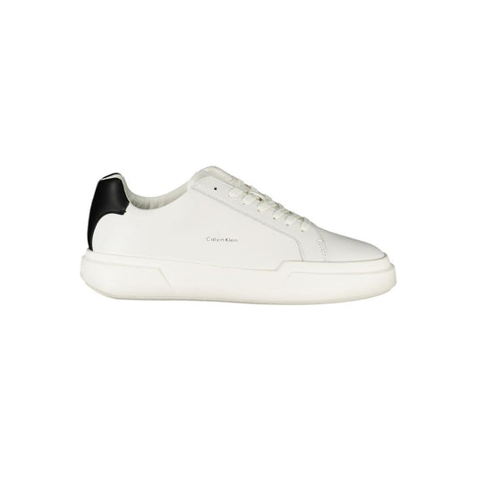 Calvin Klein Herren-Sneaker aus weißem Leder