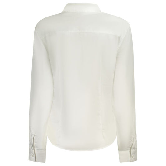 قميص جينز أبيض قطني من Guess