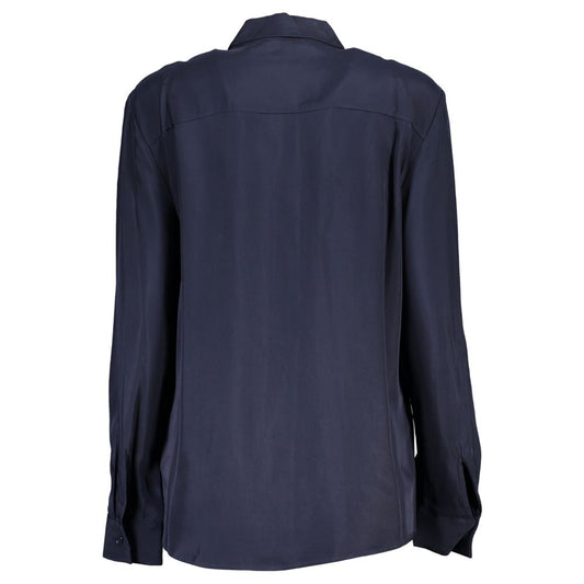 Tommy Hilfiger – Blaues Viskosehemd