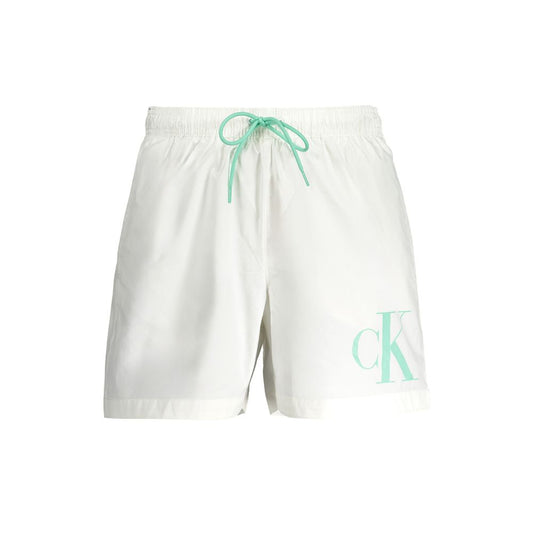 Calvin Klein Weiße Polyester-Bademode