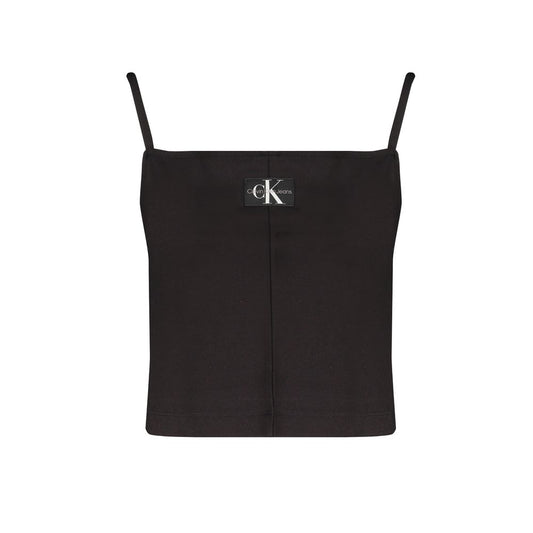 Calvin Klein – Schwarzes Elastanhemd