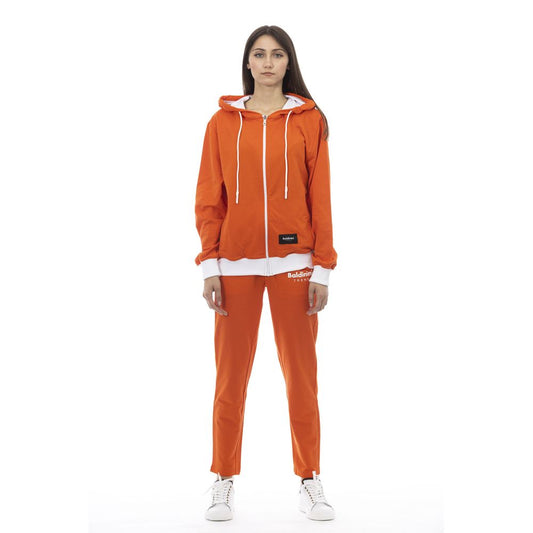 Baldinini Trend Orangefarbener Damenpullover aus Baumwolle