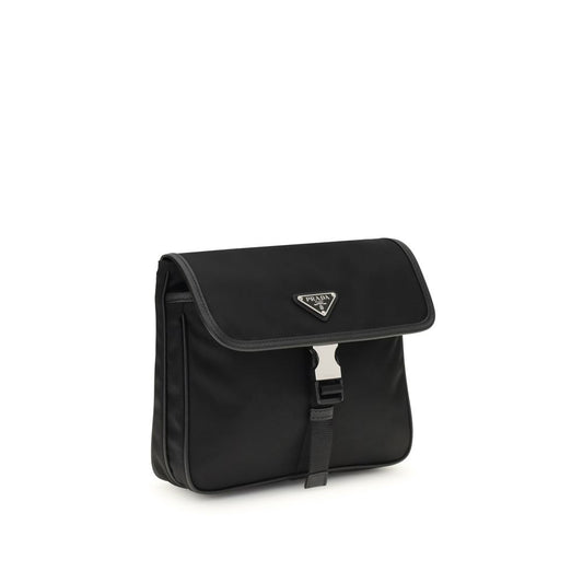 Prada Schultertasche aus Re-Nylon und Saffiano