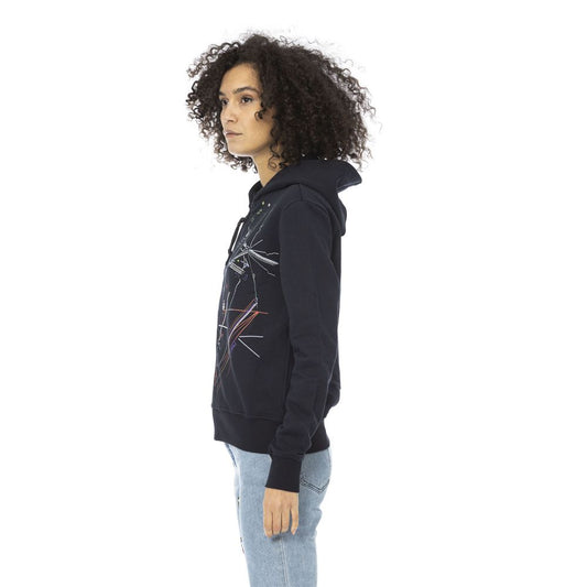 Mr&Mrs Italy Damen-Sweatshirt aus blauem Baumwollstoff