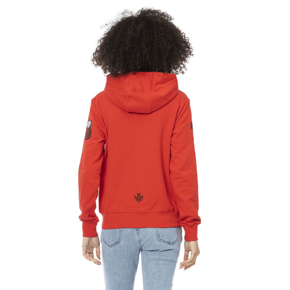 Mr&Mrs Italy Damen-Sweatshirt aus roter Baumwolle