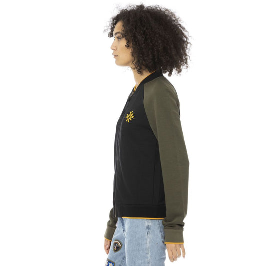 Mr&Mrs Italy Damenpullover aus schwarzer Baumwolle