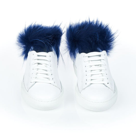 Mr&Mrs Italy Damen Sneaker aus weißem Leder