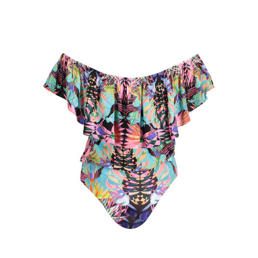Desigual Schwarzer Polyester-Bodysuit
