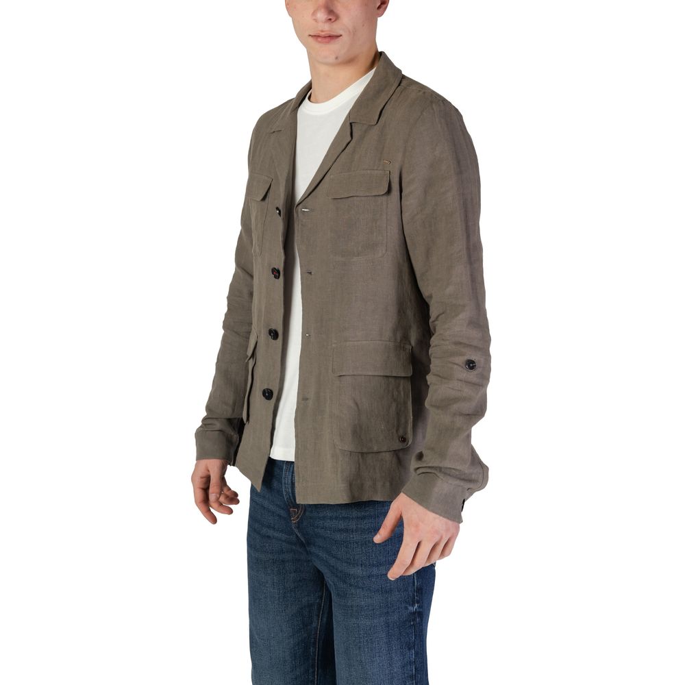 In My Hood – Grüner Leinenblazer