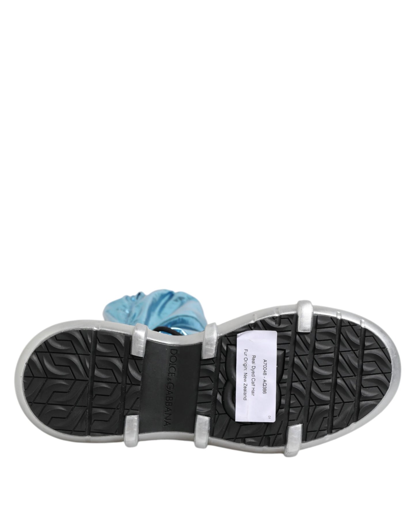 Dolce & Gabbana – Overknee-Socken mit Schnürung in Blau für Herren