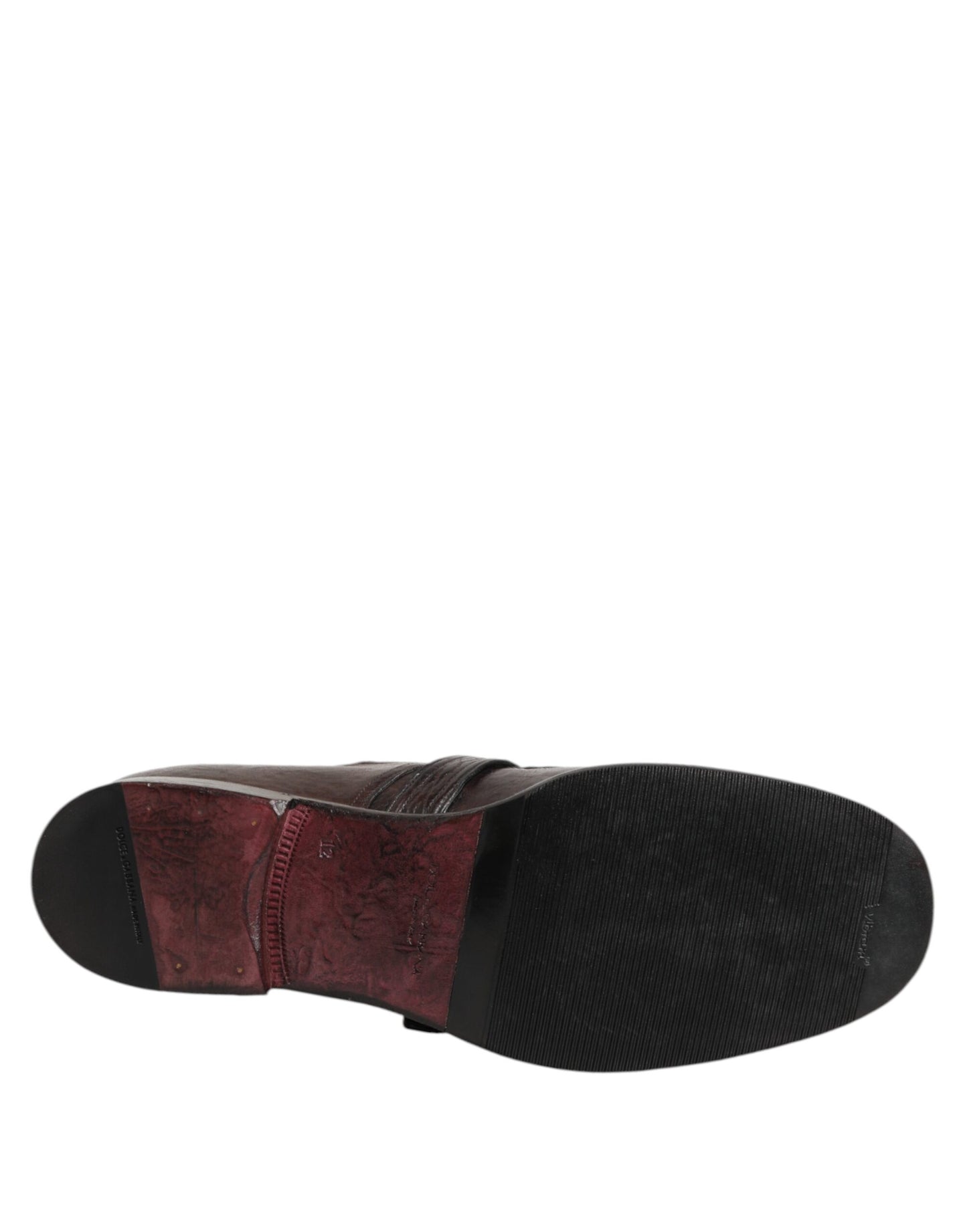 Dolce & Gabbana – Formelle Derby-Schuhe aus braunem Leder mit Monkstrap