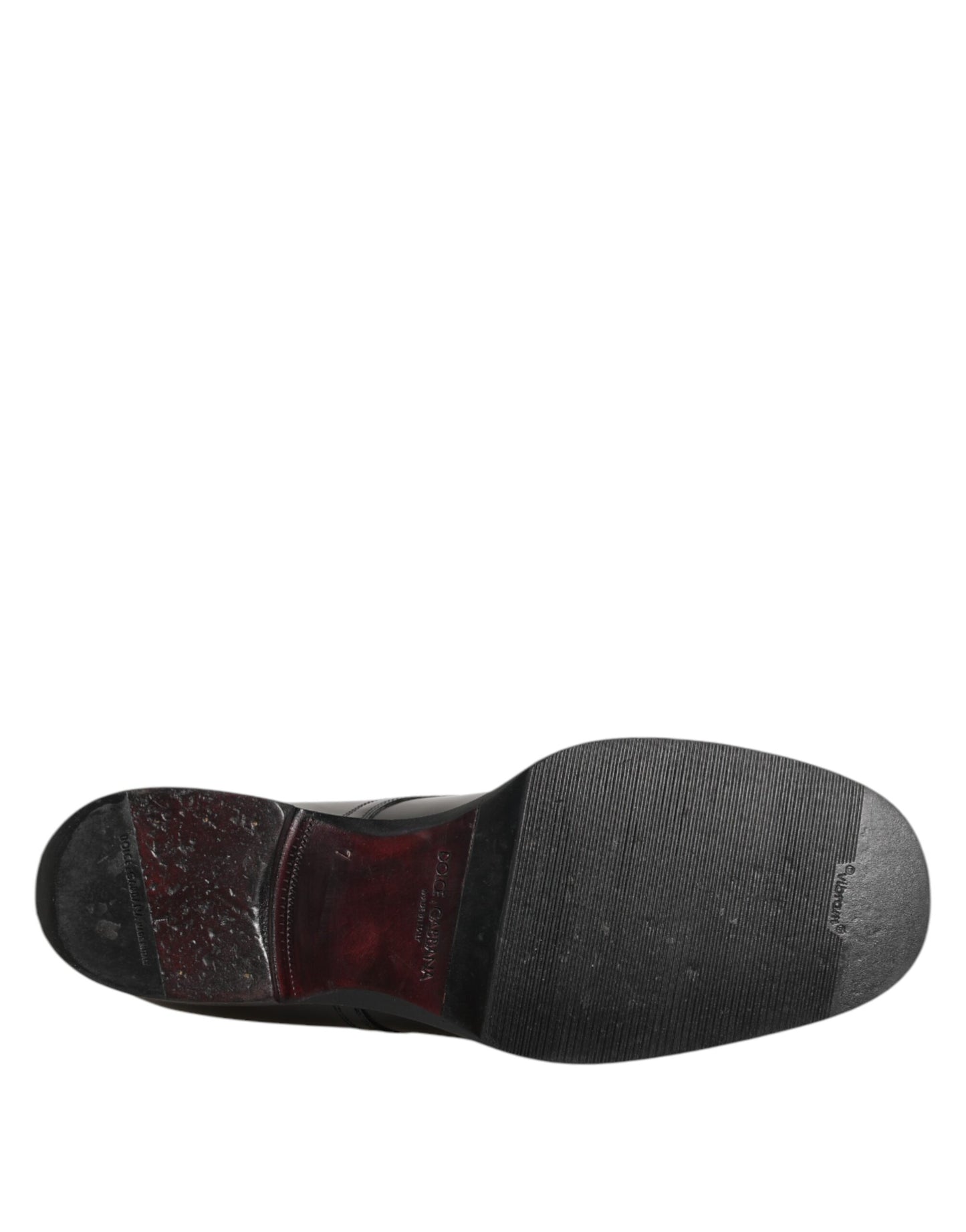 Dolce & Gabbana – Schwarze Lederschuhe mit Schnürung und Logo-Schild