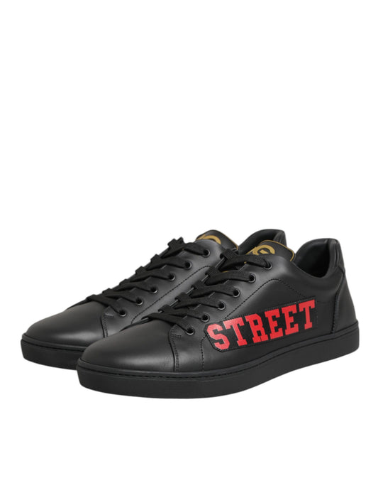 Dolce & Gabbana Schwarz Street Life Low Top Herren Sneakers Schuhe