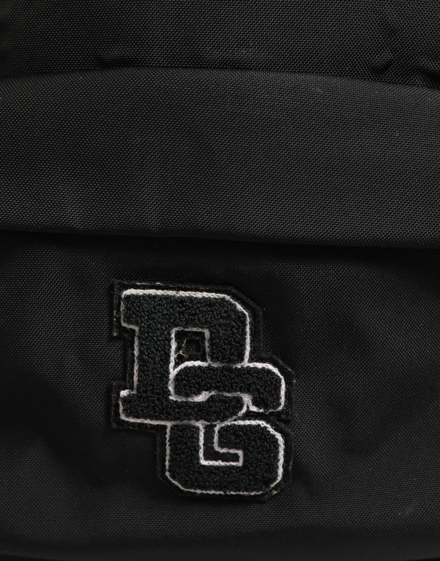 Dolce & Gabbana – Schwarzer Nylon-Rucksack mit DG-Patch, für die Schule und Reisen