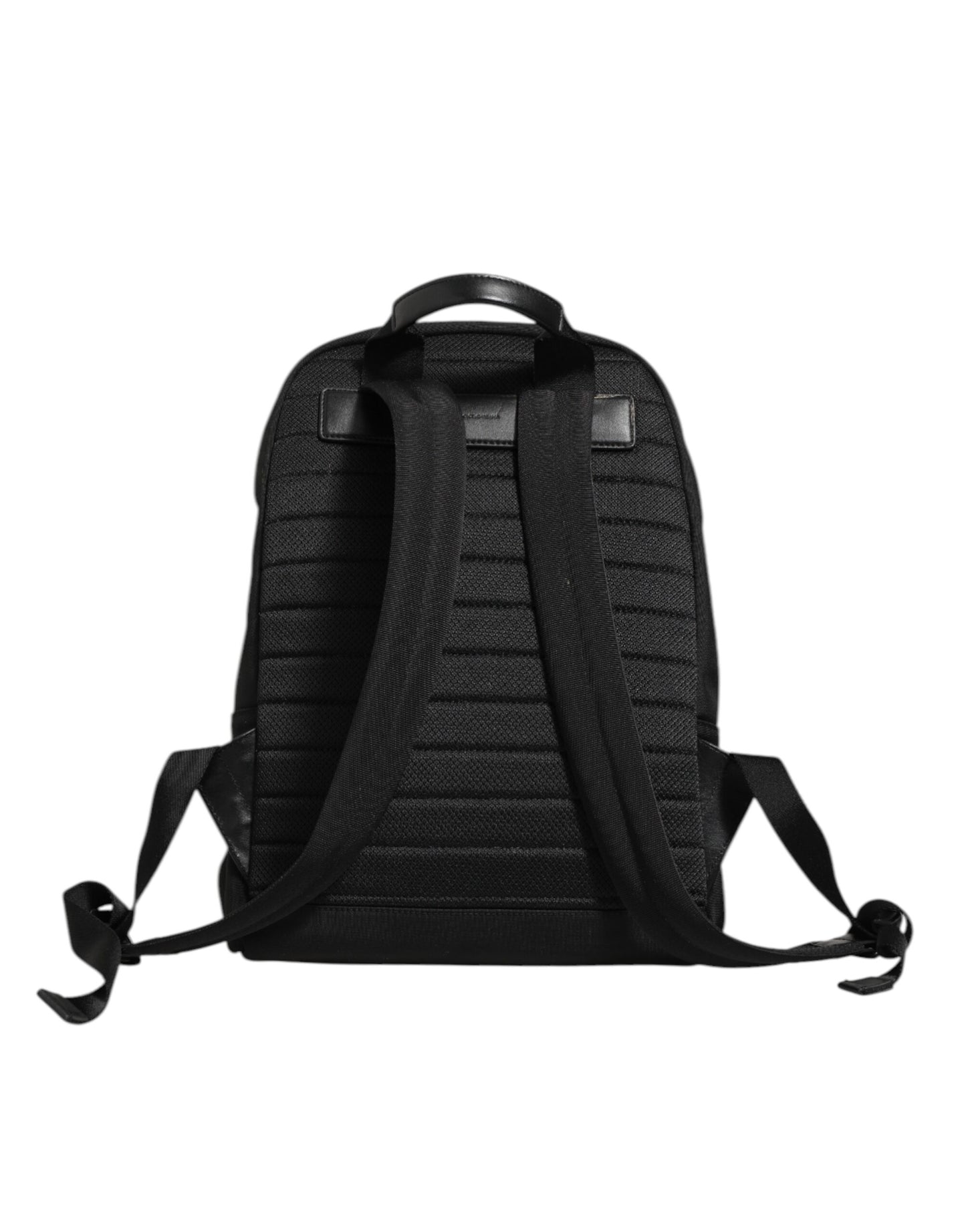 Dolce & Gabbana – Schwarzer Nylon-Rucksack mit DG-Patch, für die Schule und Reisen