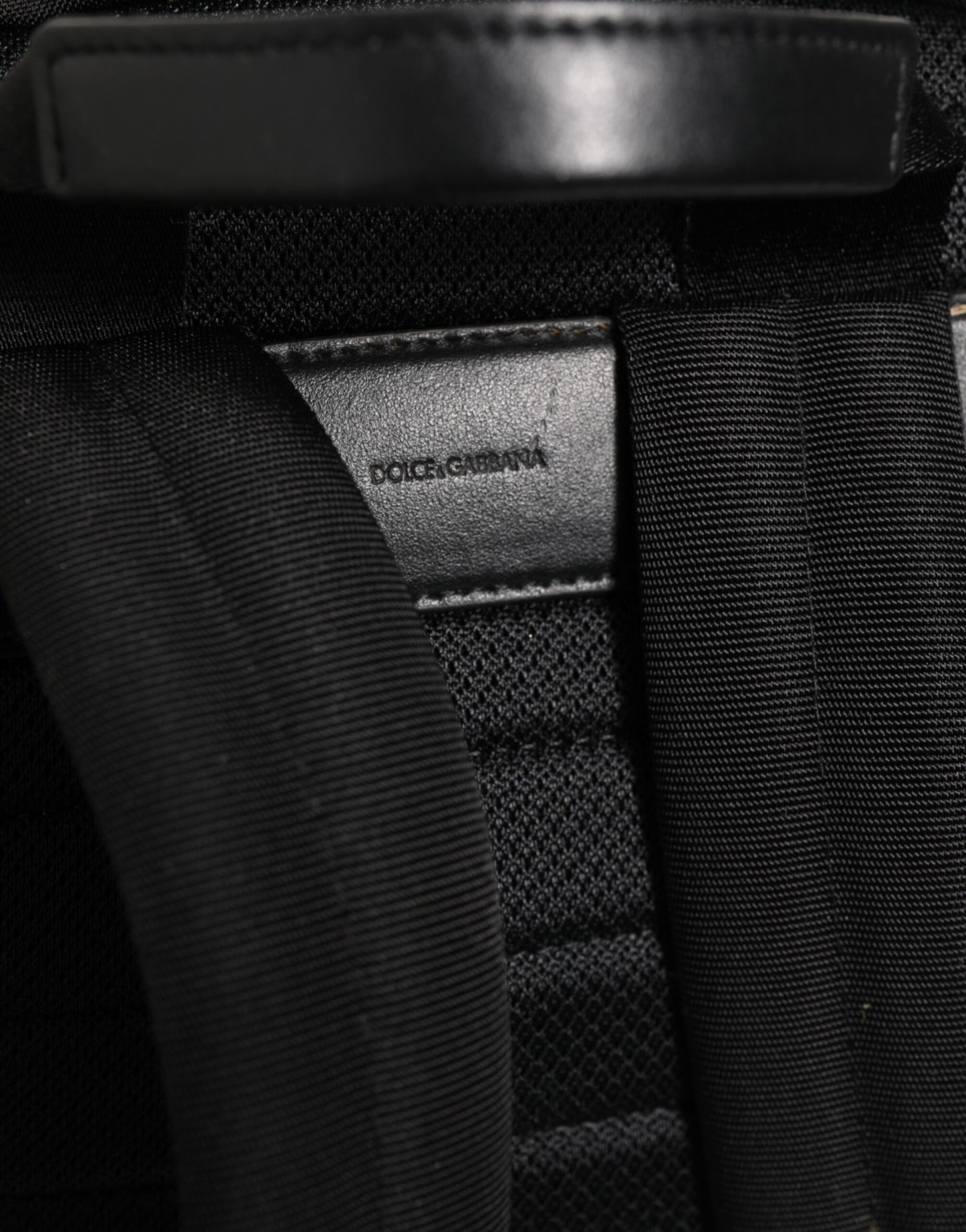Dolce & Gabbana – Schwarzer Nylon-Rucksack mit DG-Patch, für die Schule und Reisen