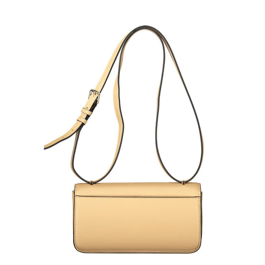 Mario Valentino Beige Damenhandtasche aus Polyurethan