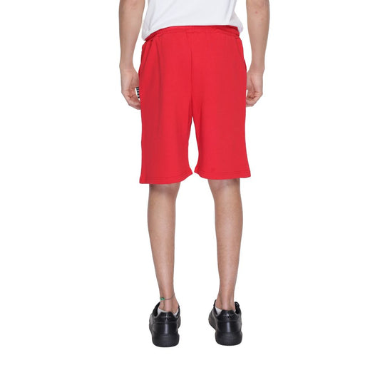 Icon Rote Baumwoll-Bermudashorts