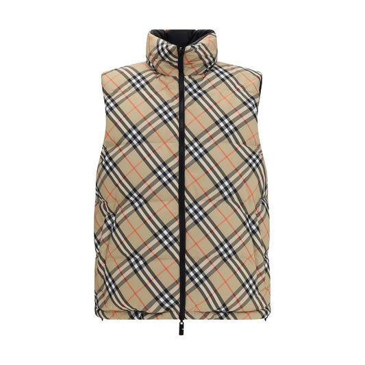 Schwarze ärmellose Jacke aus Polyester von Burberry