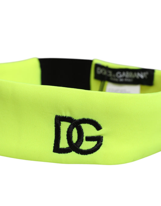 Dolce & Gabbana Grünes Seiden-Stirnband Fischermütze Einheitsgröße Herrenhut