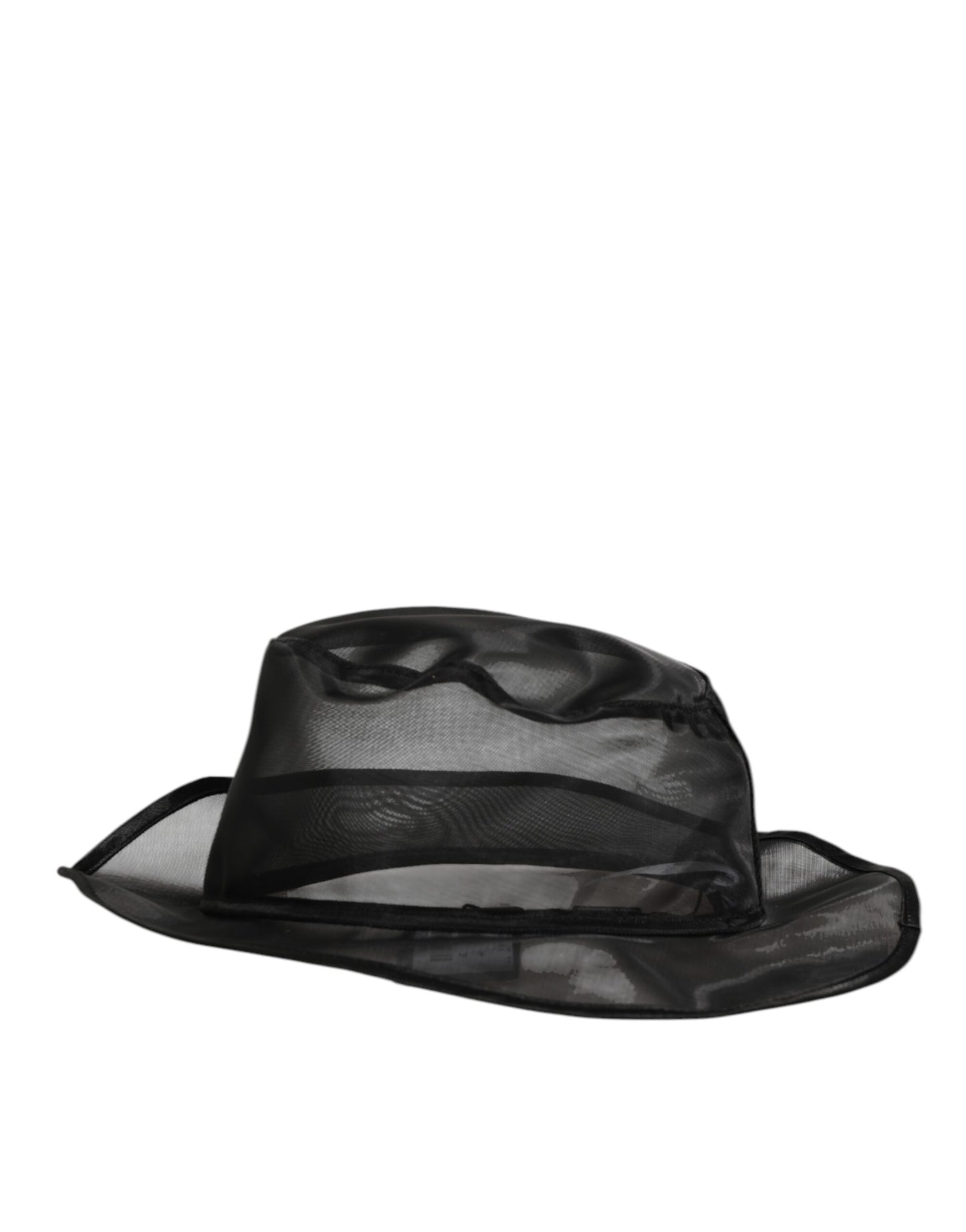 Dolce & Gabbana Fischerhut aus schwarzem Seidennetz für Herren