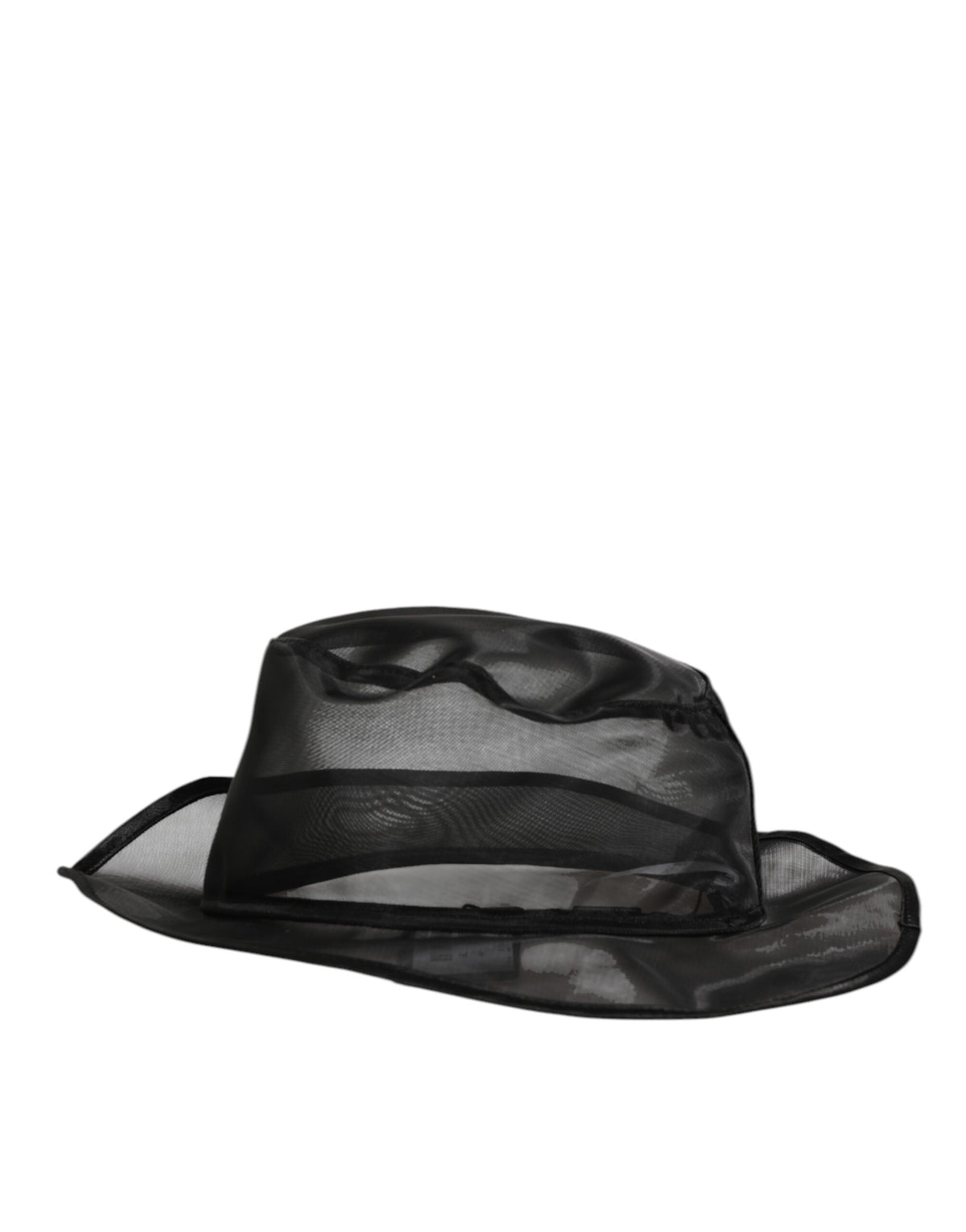 Dolce & Gabbana Fischerhut aus schwarzem Seidennetz für Herren