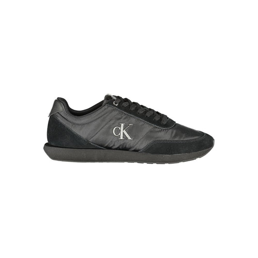Calvin Klein Herren-Sneaker aus Polyester, Schwarz