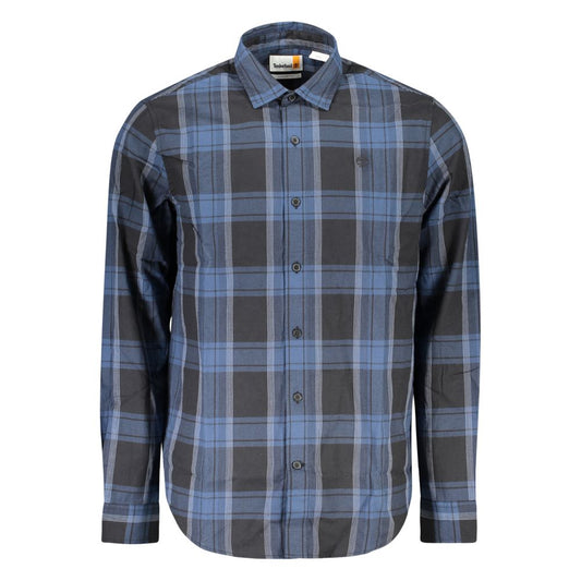 Timberland Herrenhemd aus blauer Baumwolle