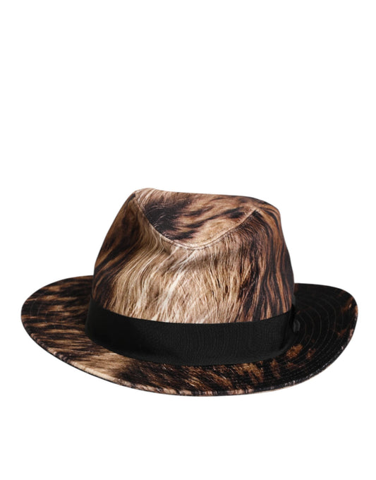 Dolce & Gabbana Mehrfarbiger Fedora Capello-Hut aus Baumwollmischung für Herren