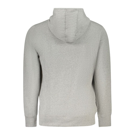Accademia Militare Grigio Cotton Men's Hoodie Sweatshirt