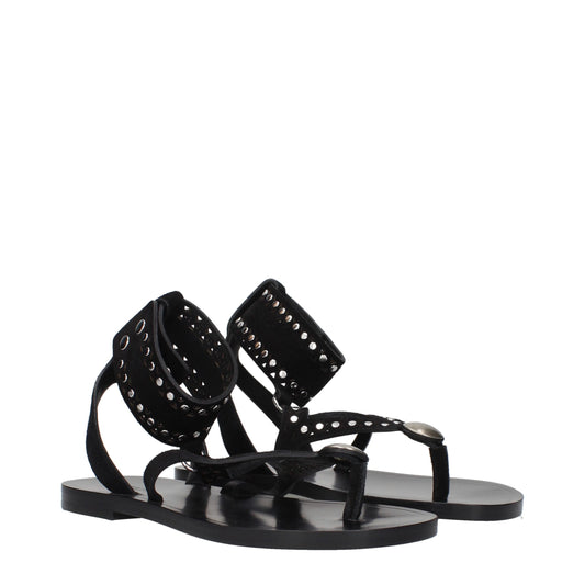Isabel Marant – Flip-Flop-Sandalen aus schwarzem Leder