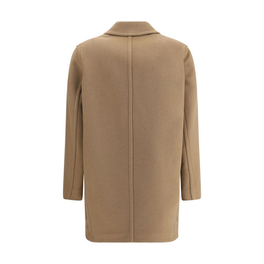 Max Mara Wollmantel aus beigefarbenem Fleece