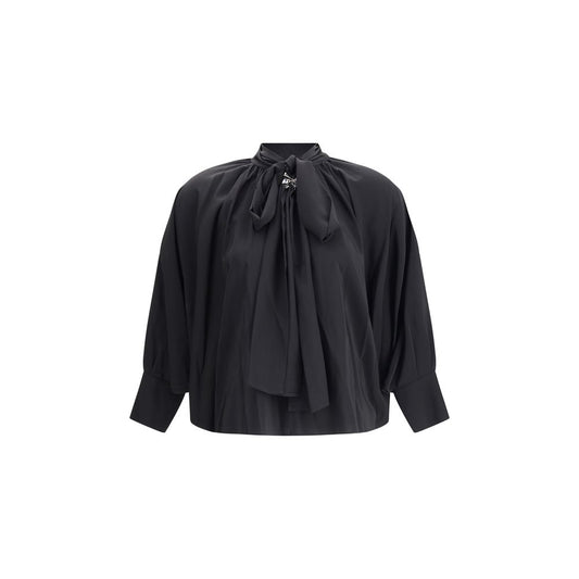 Schwarze Seidenbluse von Max Mara