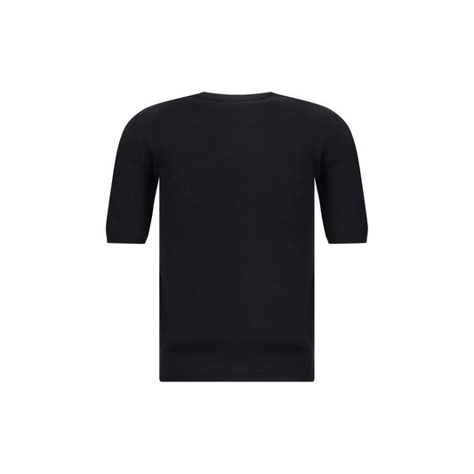 Max Mara Schwarzes Fleece-Oberteil aus Wolle