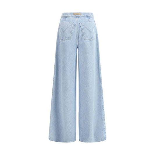 Max Mara Hellblaue Jeans aus Baumwoll-Denim