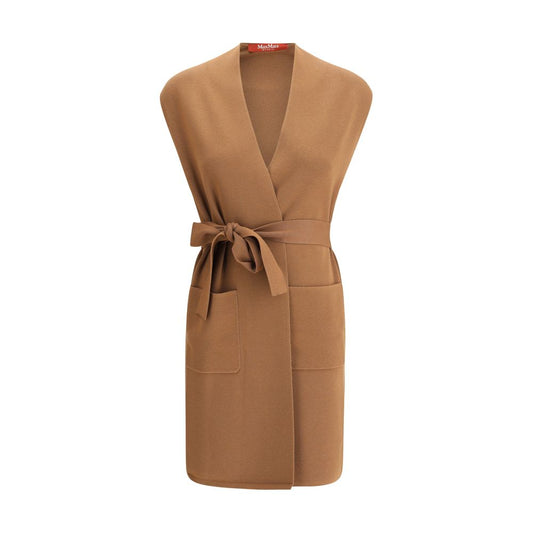 Max Mara Brauner Viskosemantel