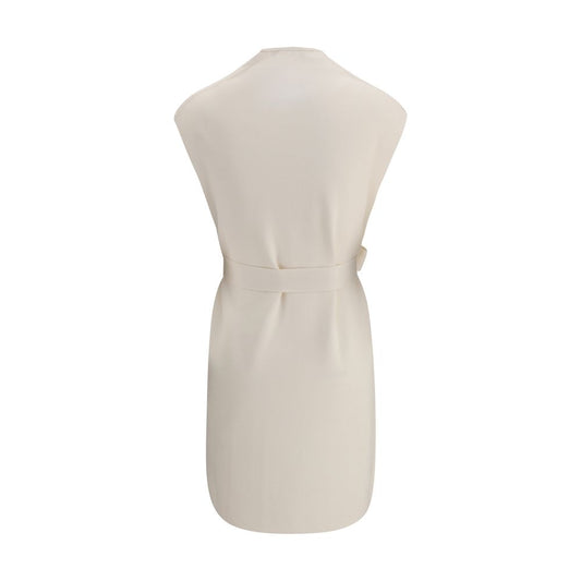Max Mara Mantel aus cremefarbener Viskose