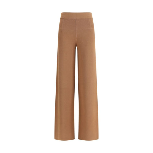 Max Mara Braune Viskose-Freizeithose